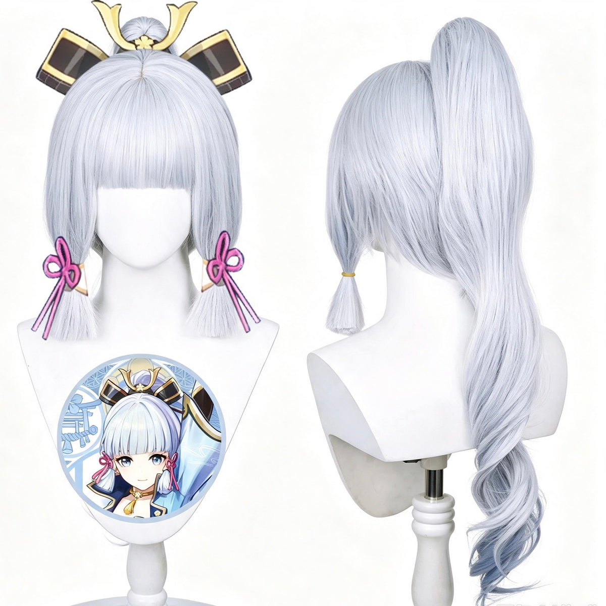 Genshin   Impact Kamisato   Ayaka   Blue Long   Hair   Basic   Wig