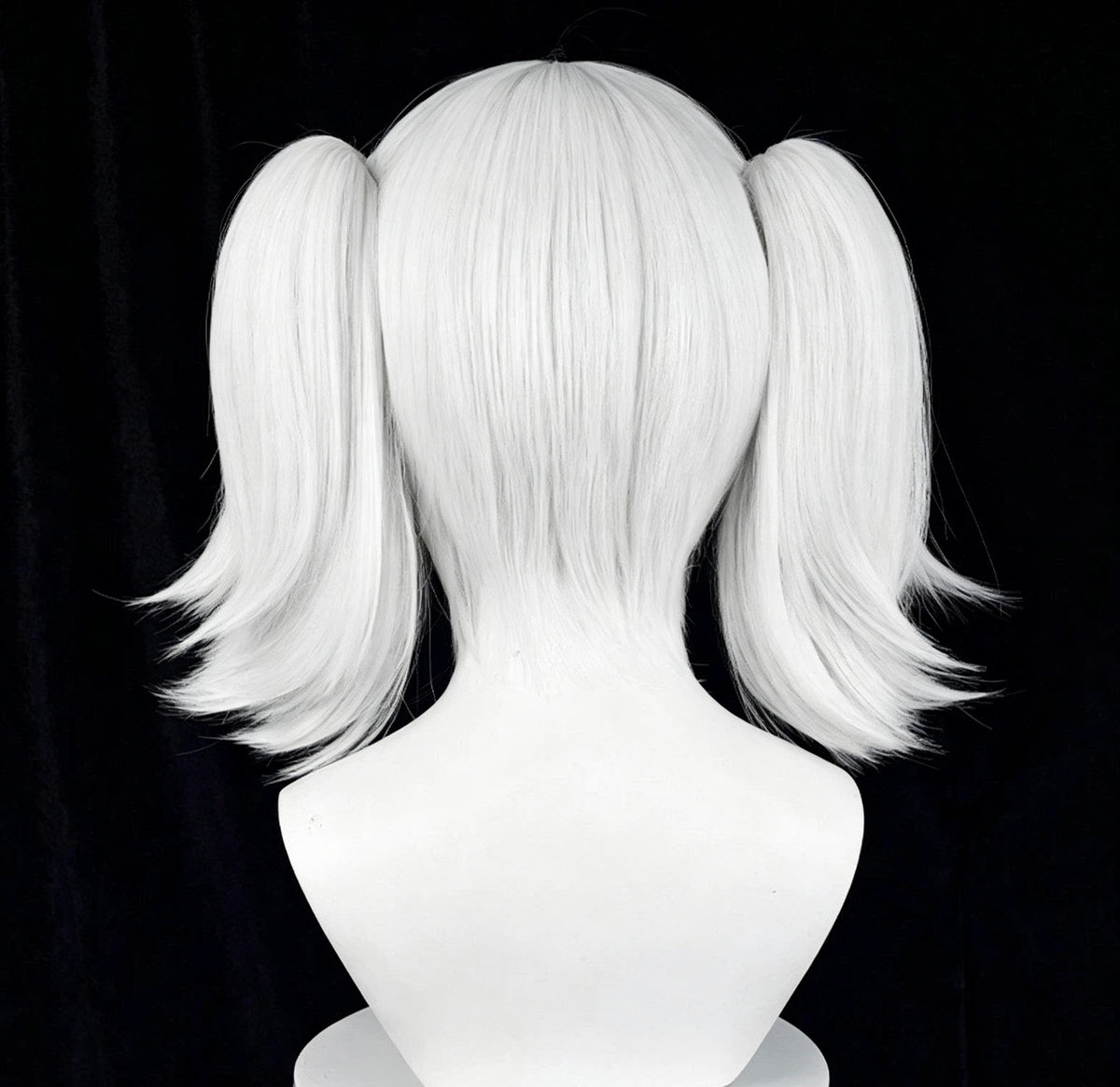 Wuthering   Waves Camellya   Short   White Black   Hair   Basic   Wig