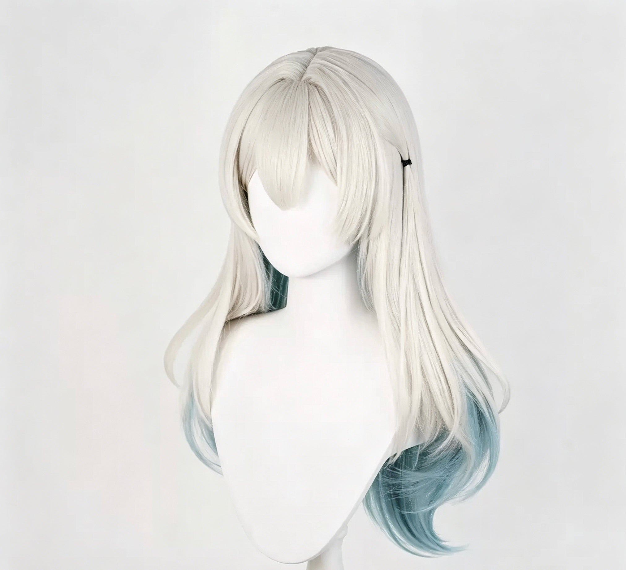 Honkai:   Star   Rail   Firefly Long   Grey   Green   Hair Basic   Wig
