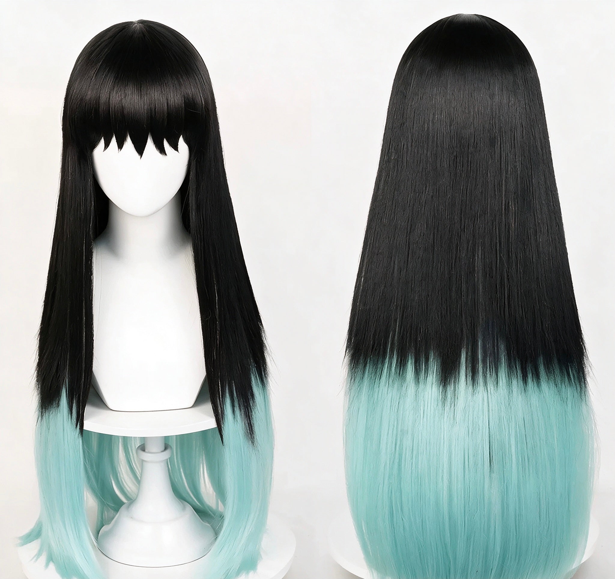 Demon   Slayer   Tokitou Muichirou   Long   Mix Hair   Basic   Wig