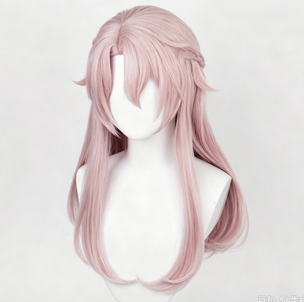 Honkai:   Star   Rail   Jiao qiu   Long   Pink   Hair Basic   Wig