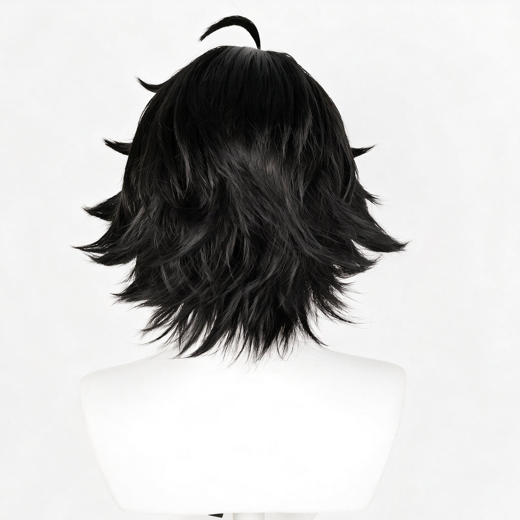 IdentityV   Prospector Norton(Fool's   Gold) Short   Black   Hair   Basic Wig