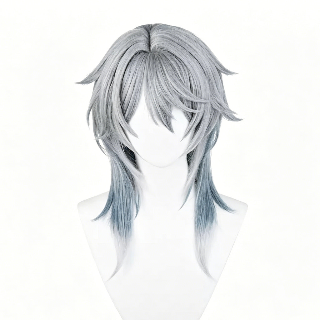 Honkai:   Star   Rail Sunday   Long   Grey   Hair Basic   Wig