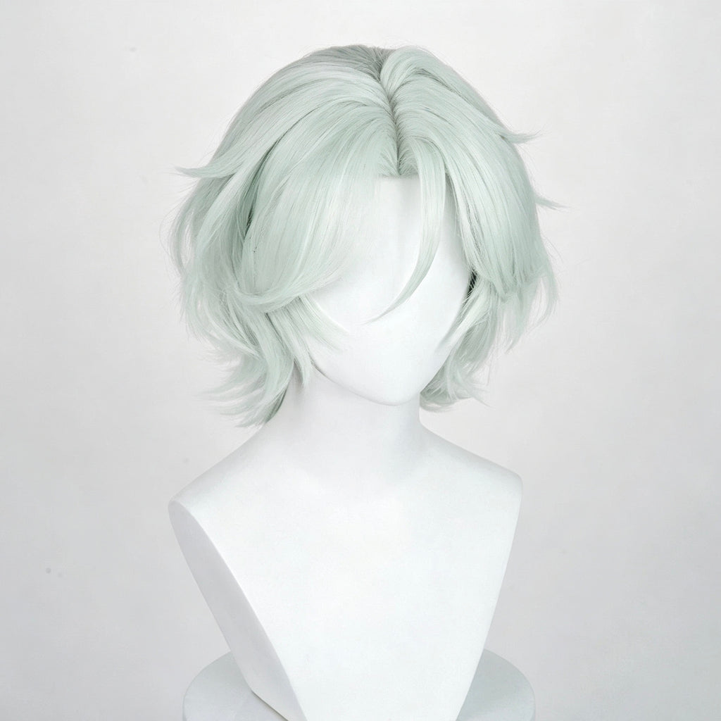 Genshin   Impact   Ifa Short   Light   Green   Hair Basic   Wig
