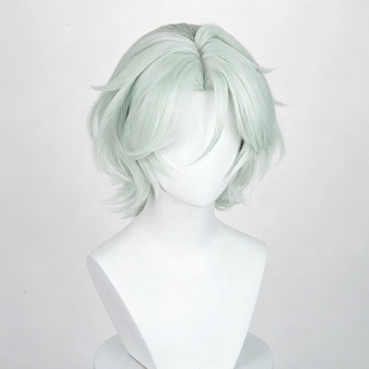 Genshin   Impact   Ifa Short   Light   Green   Hair Basic   Wig