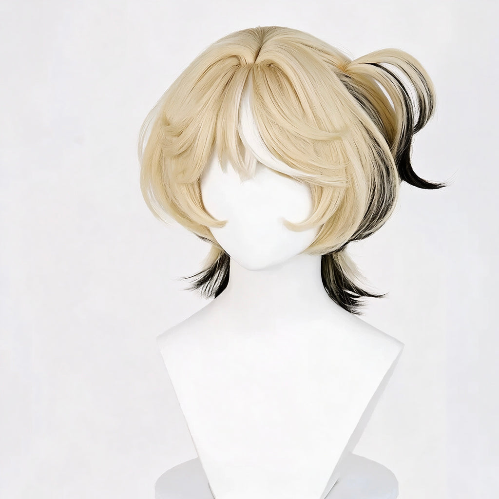 IdentityV   Mechanic Tracy   (Lock   Core) Short   Blonde   Black Hair   Basic   Wig