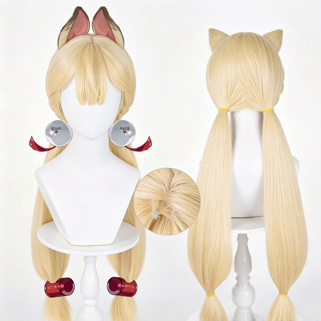 Zenless   Zone   Zero Alice   Thymefield   Long Blonde   Hair   Basic   Wig