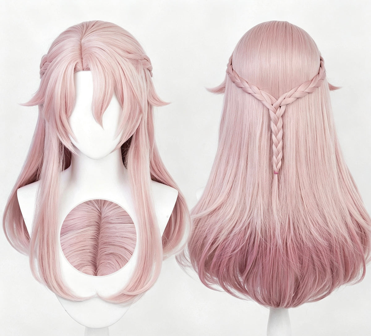 Honkai:   Star   Rail   Jiao qiu   Long   Pink   Hair Basic   Wig
