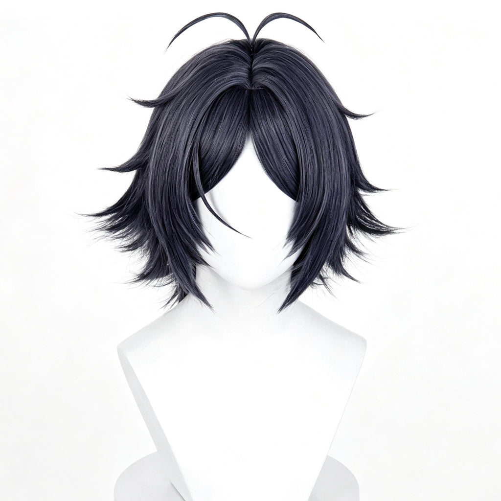 Arknights   Zuo   Le Short   Black   Hair   Basic Wig