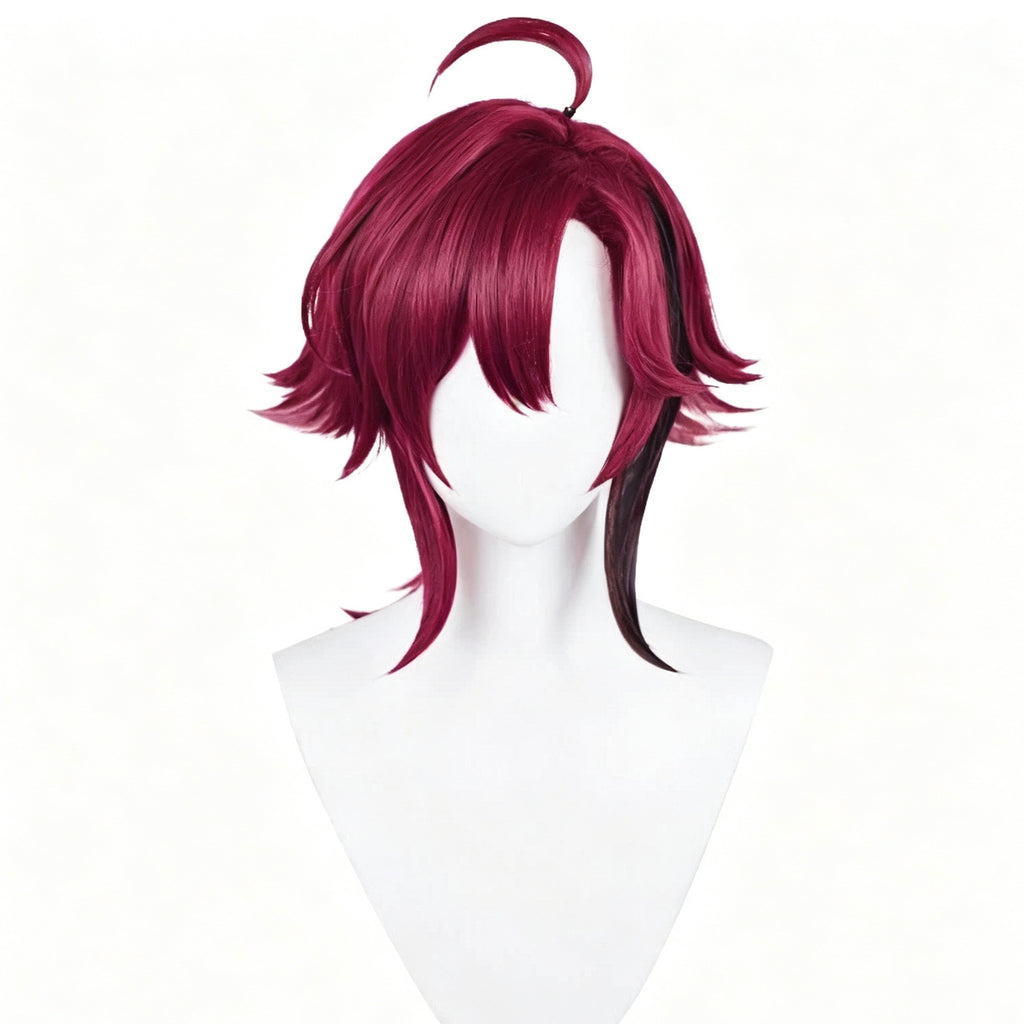 Genshin   Impact Shikanoin   Heizou   Dark Red   Gradient   Highlight Basic   Wig