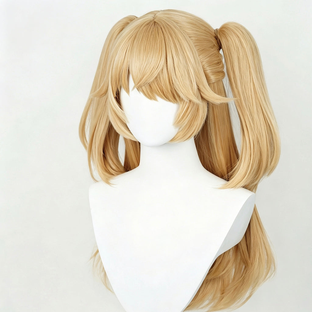 Genshin   Impact   Fischl Long   Blonde   Hair   Basic Wig