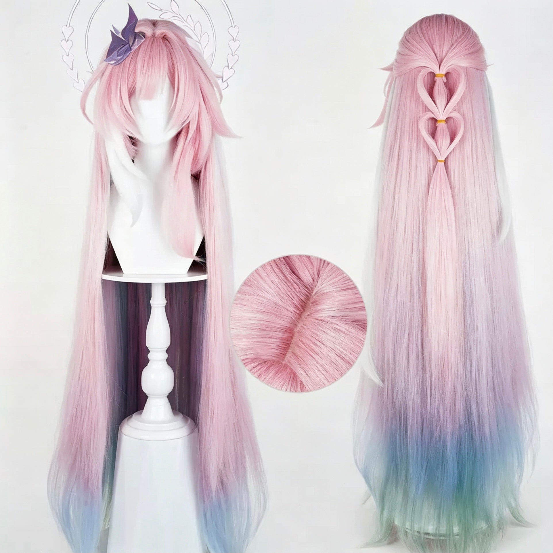 Honkai:   Star   Rail Cyrene   Long/Short Mix   Hair   Basic   Wig