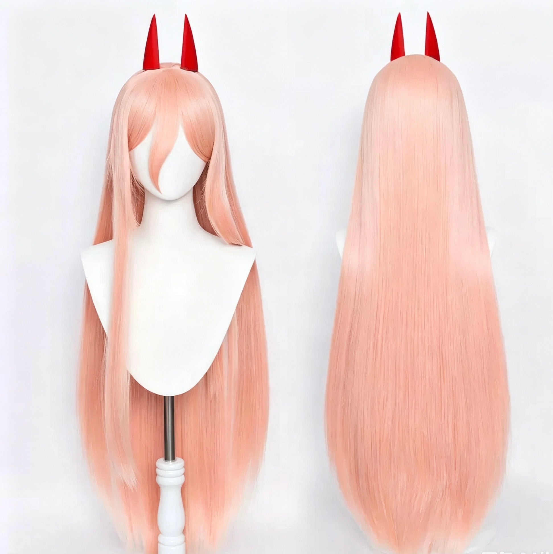 Chainsaw   Man   Power Long   Pink/Orange   Hair Basic   Wig