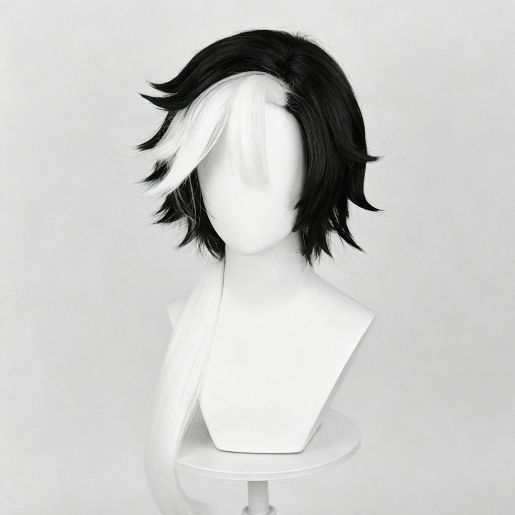 IdentityV Photographer   Joseph Desaulniers(D.M.) Black White/Silver   Hair   Basic Wig