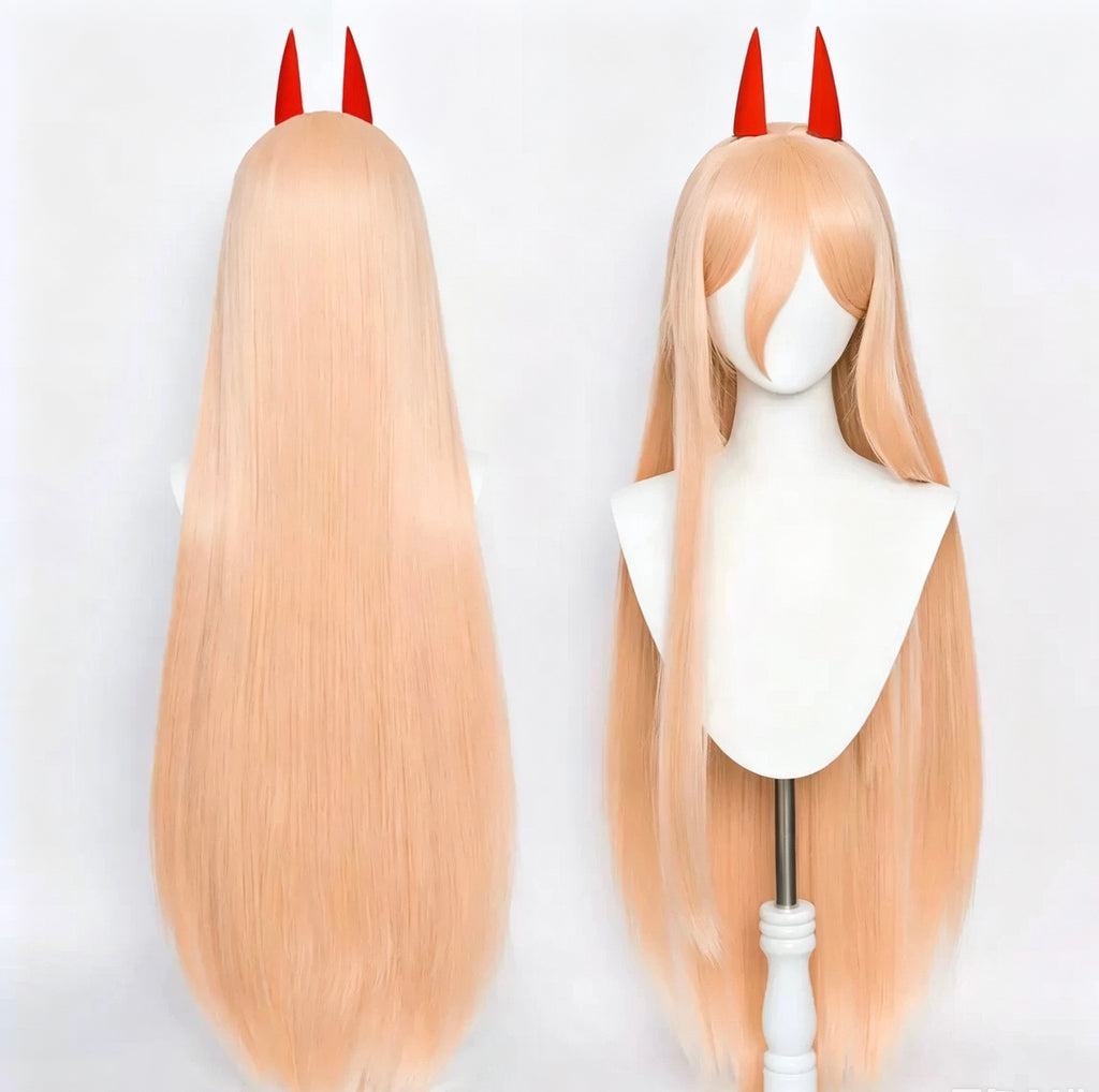Chainsaw   Man   Power Long   Pink/Orange   Hair Basic   Wig