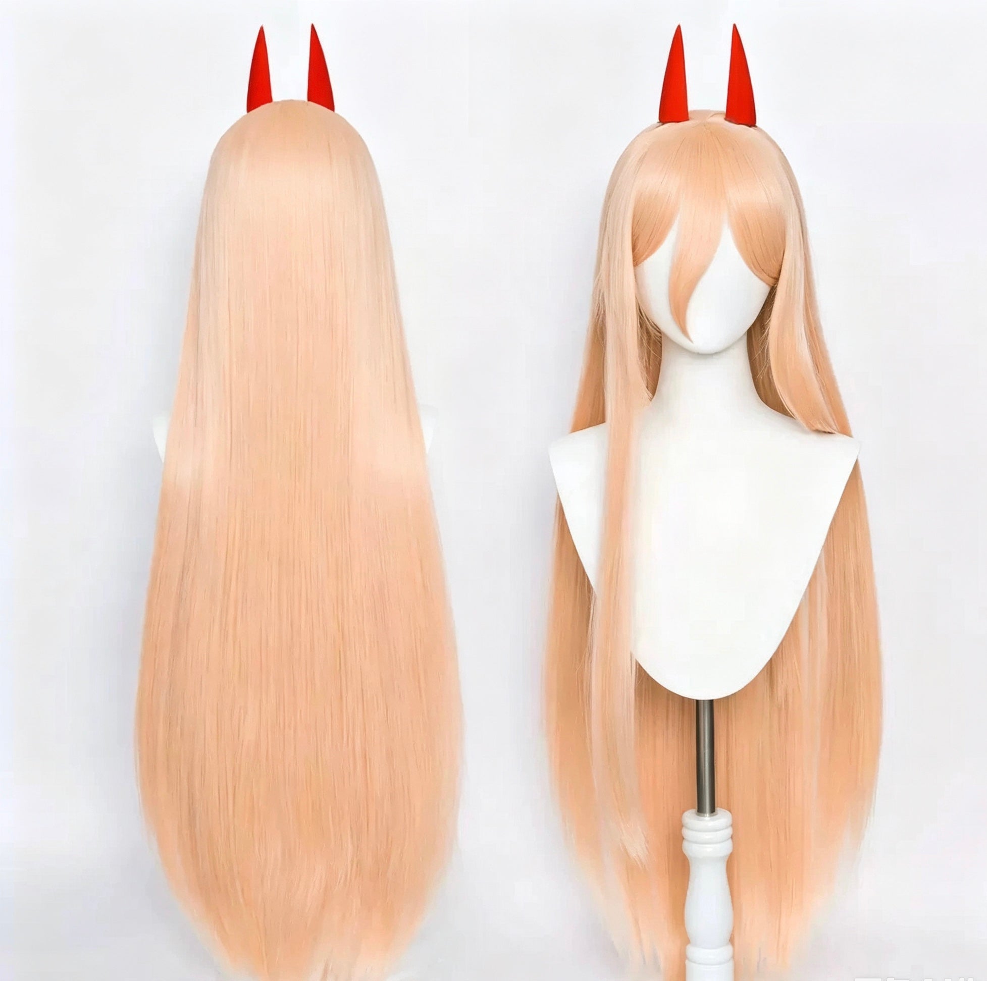 Chainsaw   Man   Power Long   Pink/Orange   Hair Basic   Wig