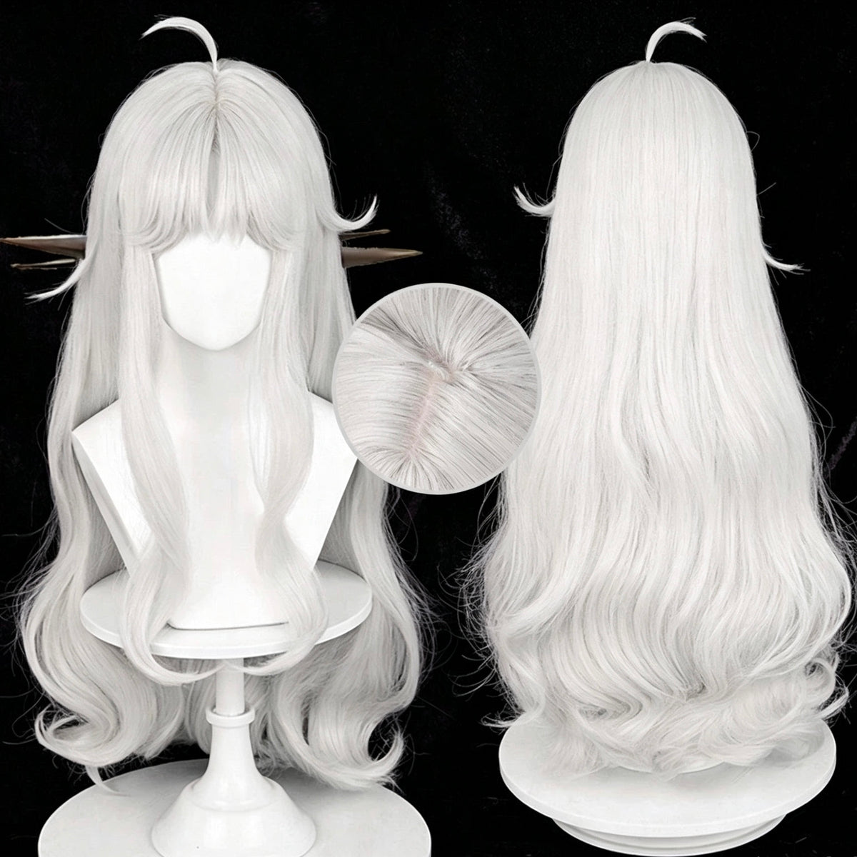 IdentityV   Little   Girl Alice DeRoss(Compasso) Long   Silver   Hair   Basic Wig