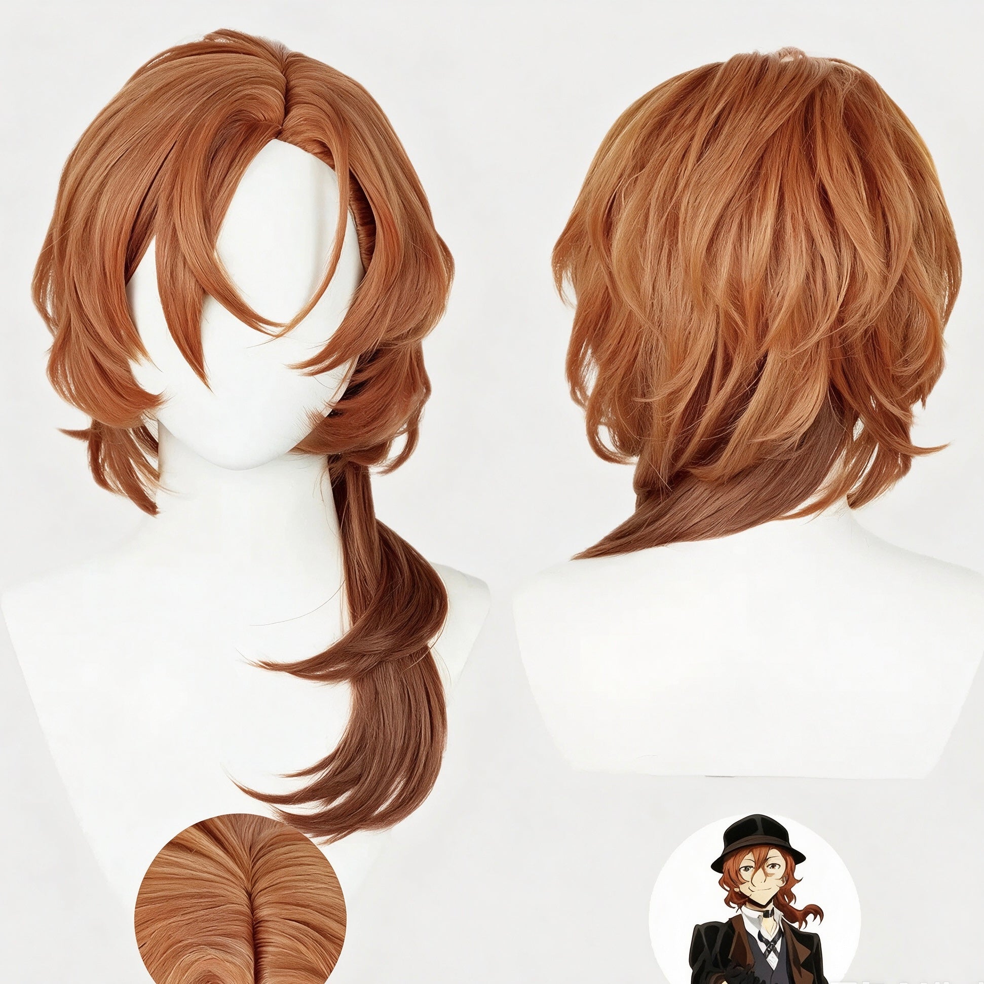 Bungo   Stray   Dogs Nakahara   Chuuya Long   Orange   Hair Basic   Wig