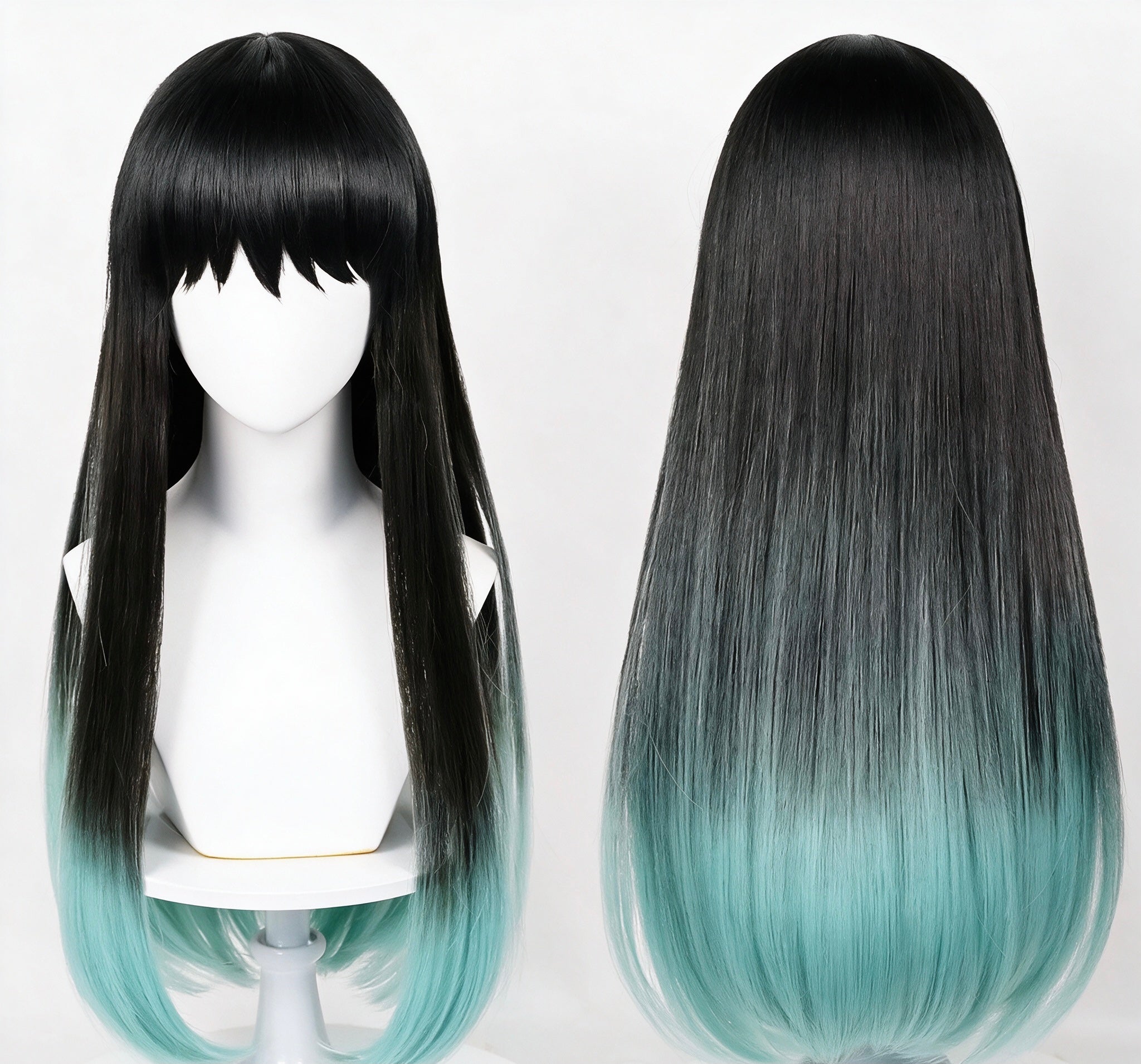 Demon   Slayer   Tokitou Muichirou   Long   Mix Hair   Basic   Wig