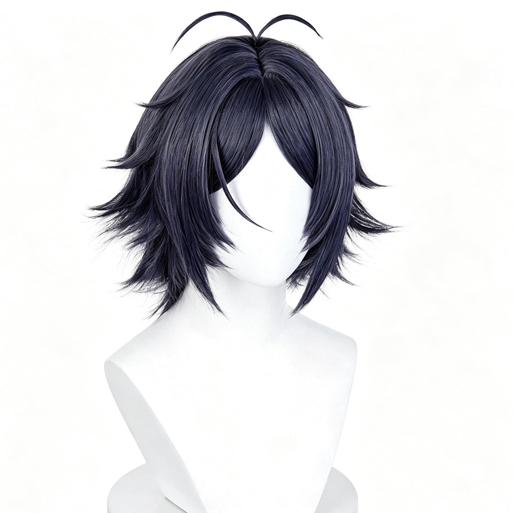 Arknights   Zuo   Le Short   Black   Hair   Basic Wig
