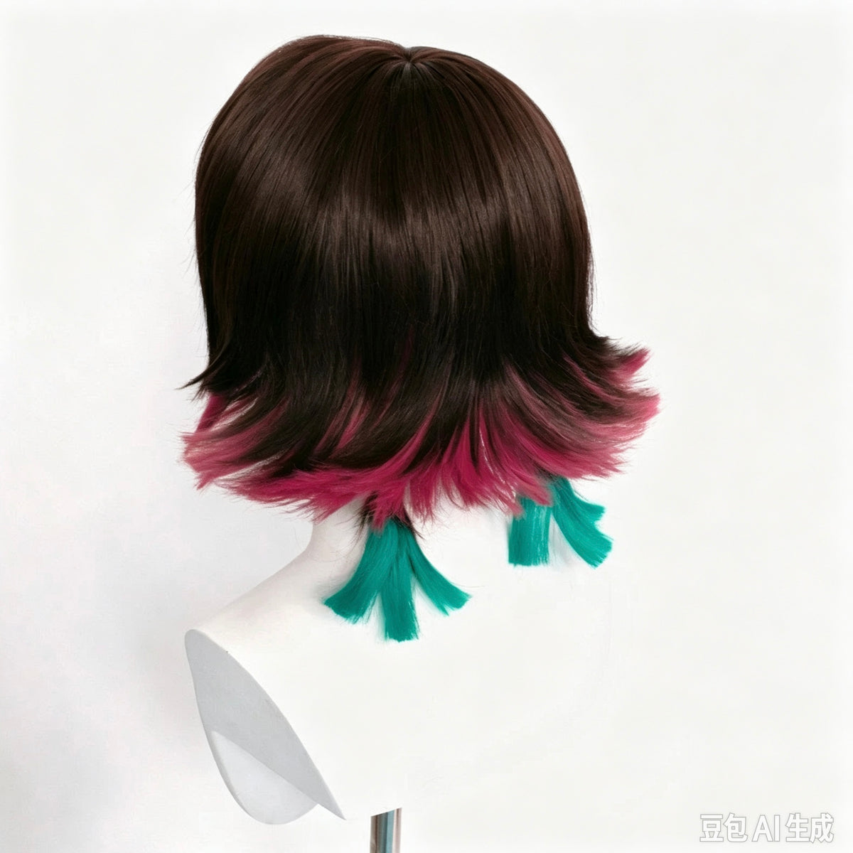Demon   Slayer   Enmu Short   Mix   Hair   Basic Wig