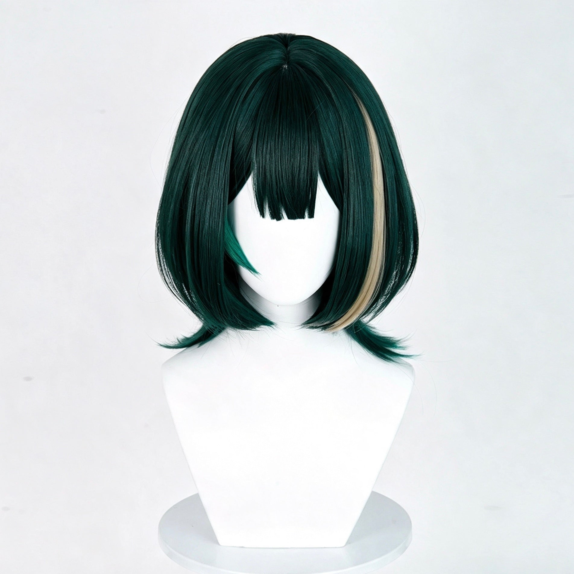 Genshin   Impact   Nefer Short   Green   Hair   Basic Wig