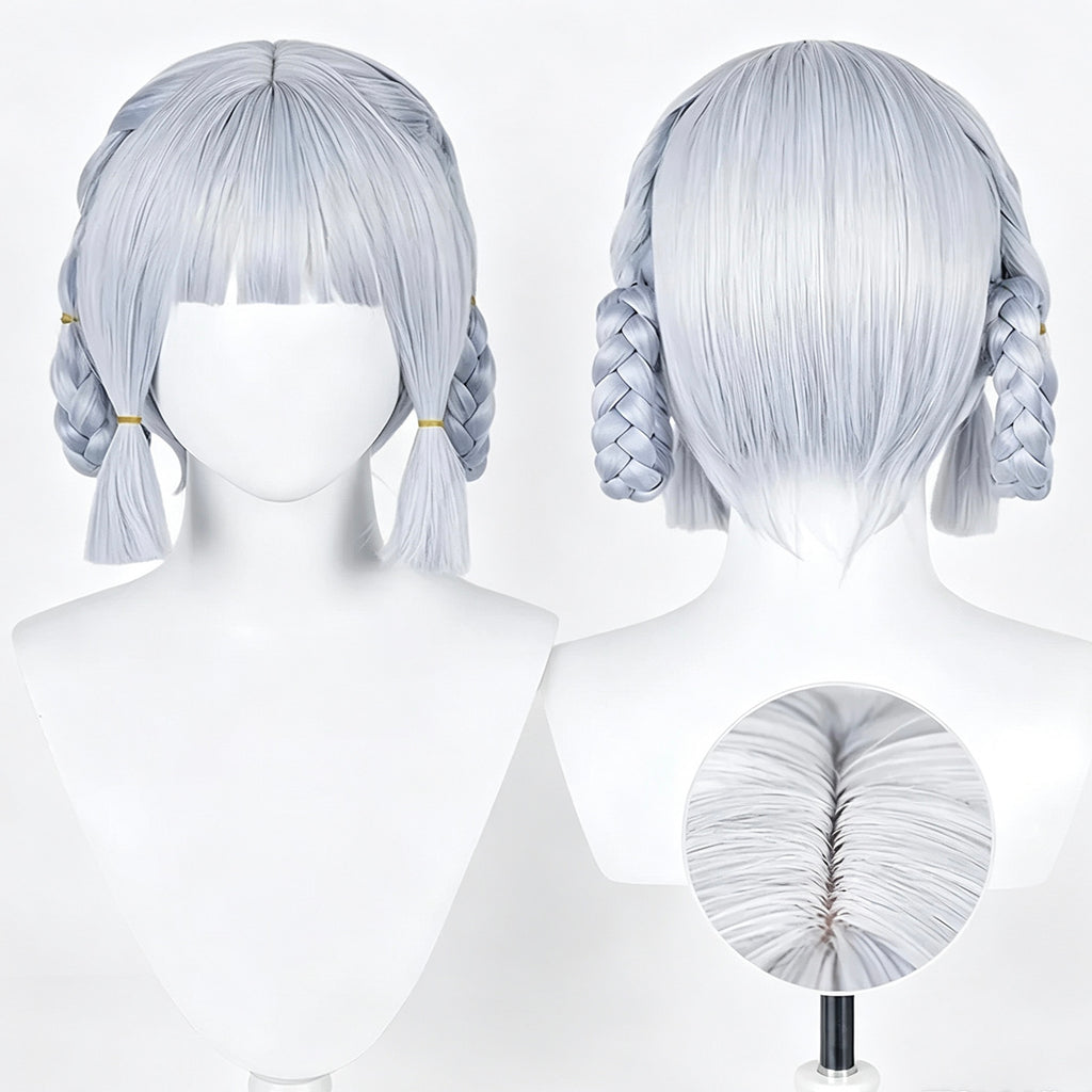 Genshin   Impact Kamisato   Ayaka   Blue Long   Hair   Basic   Wig