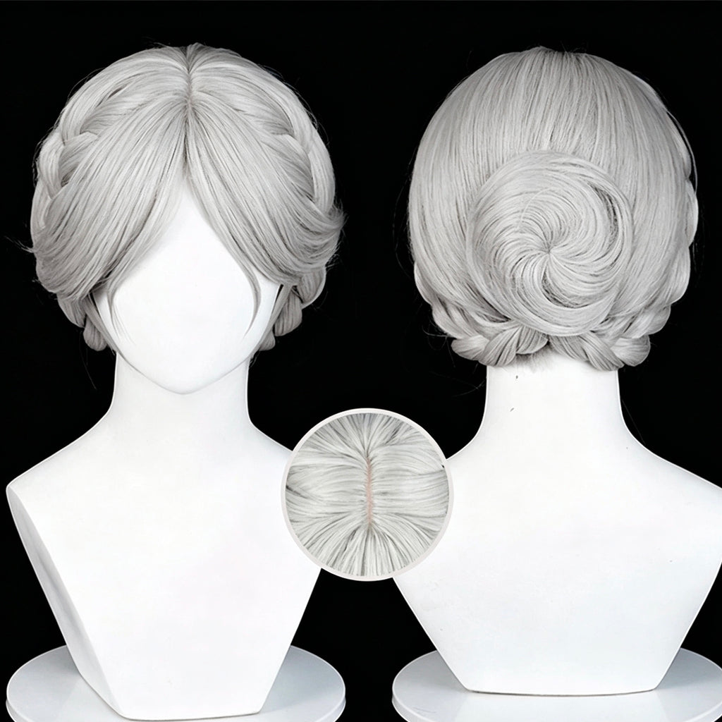 IdentityV   Bloody Queen   Mary(Promised Day)   Short   Grey   Hair Basic   Wig