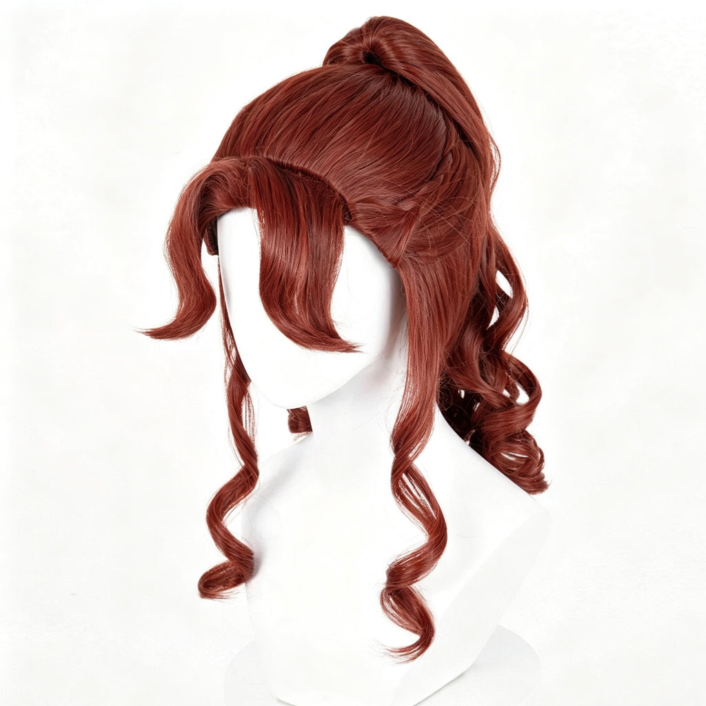 IdentityV   Archer Brynhildr   Vilulf(The Anachronic   Vilulf) Long   Orange   Red   Hair Basic   Wig