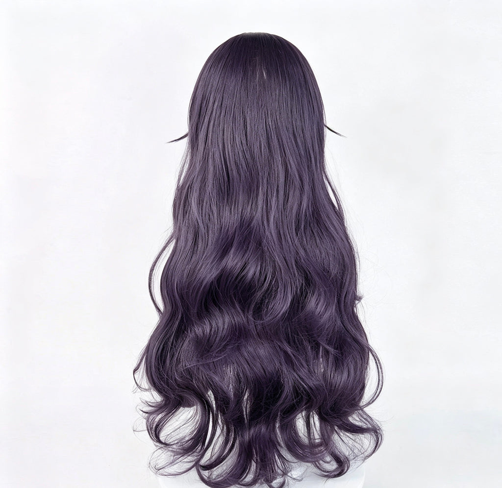 The   Fragrant   Flower Blooms   With   Dignity Kaoruko   Waguri   Long  Purple   Hair   Basic Wig