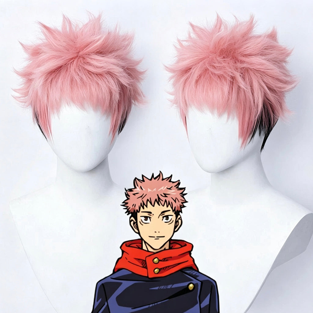 Jujutsu   Kaisen   Itadori Yuji/Ryomen   Sukuna Short   Pink   Hair   Basic Wig