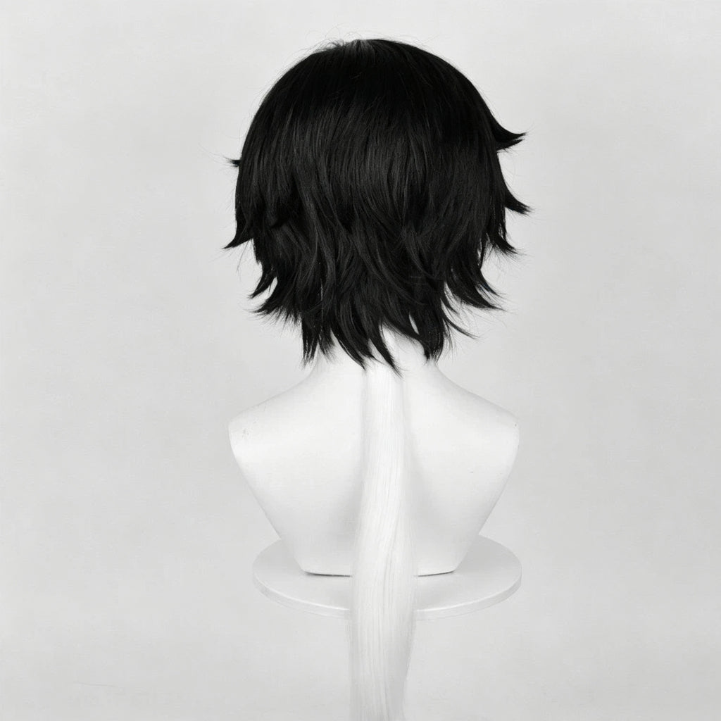 IdentityV Photographer   Joseph Desaulniers(D.M.) Black White/Silver   Hair   Basic Wig