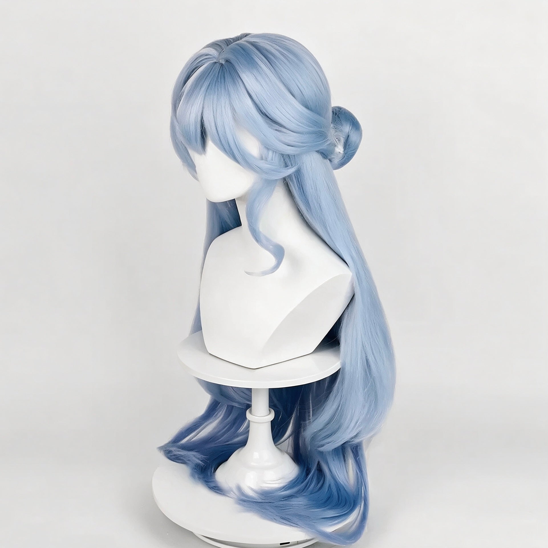 Honkai:   Star   Rail   Robin Long   Blue   Hair   Basic Wig