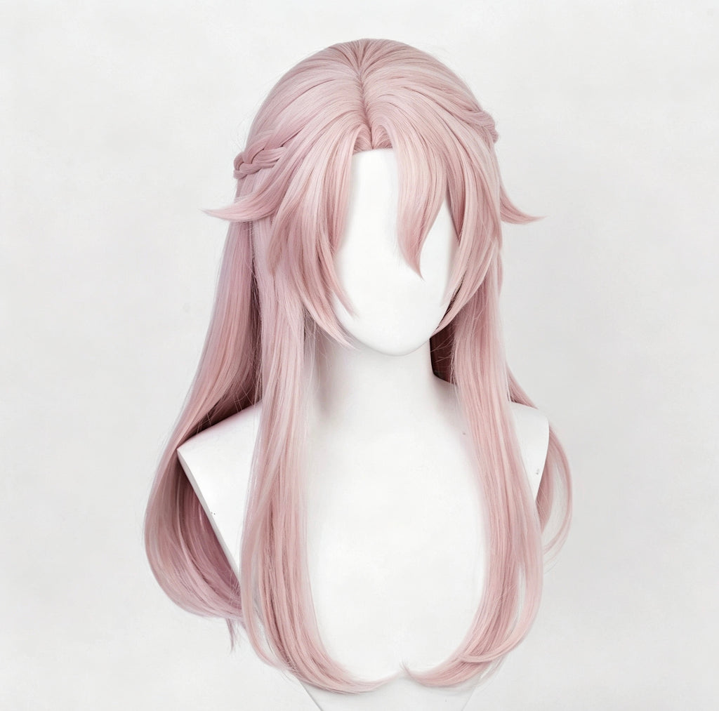 Honkai:   Star   Rail   Jiao qiu   Long   Pink   Hair Basic   Wig