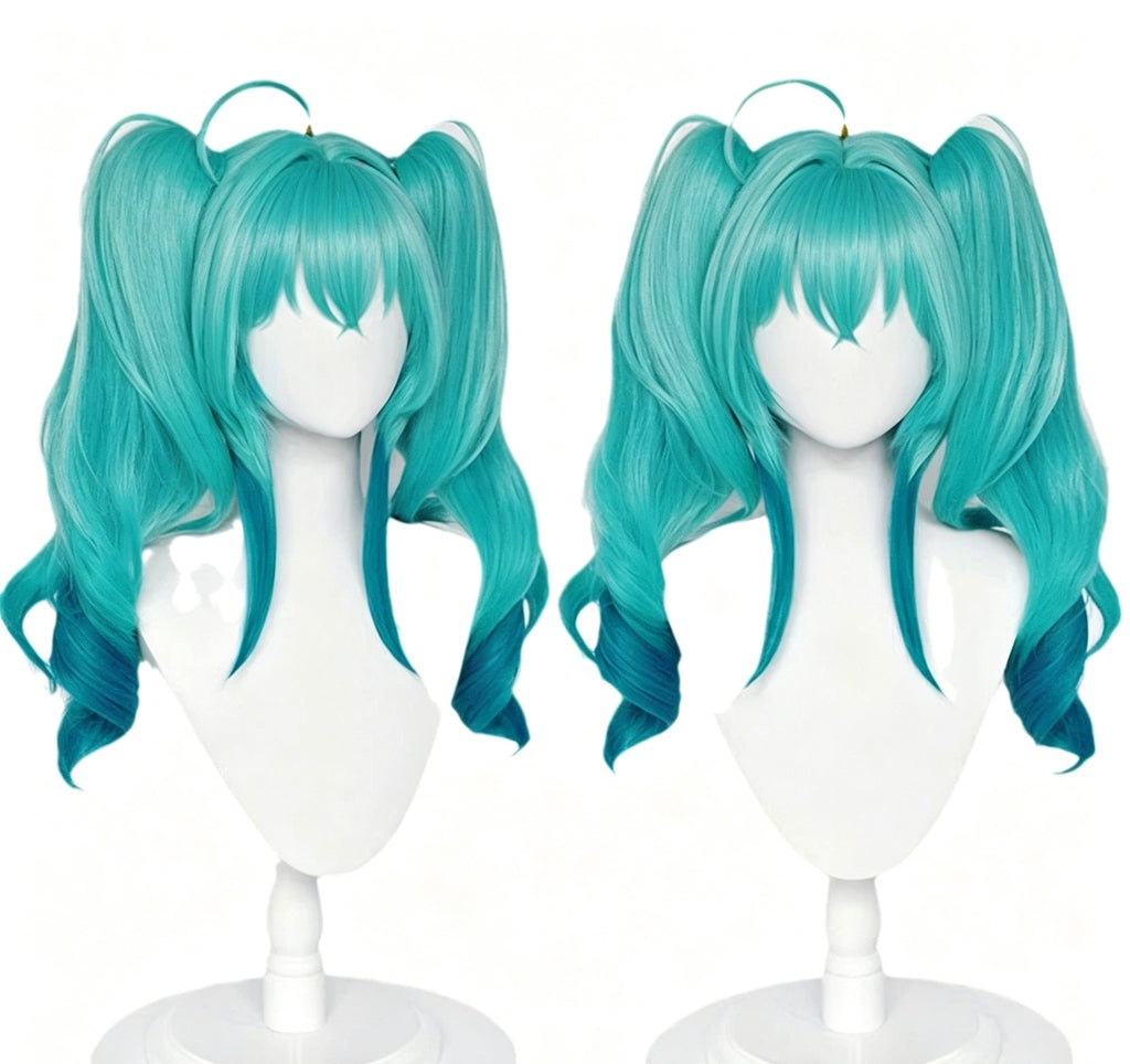Virtual   Singer   Hatsune Miku   Long   Hair   Basic Wig