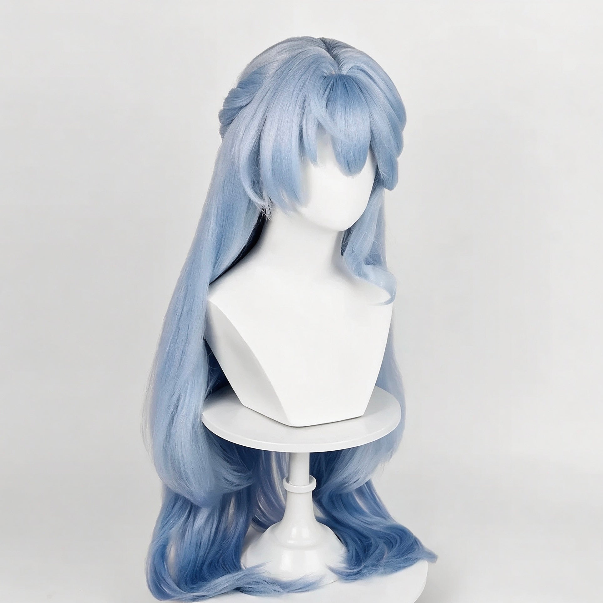 Honkai:   Star   Rail   Robin Long   Blue   Hair   Basic Wig