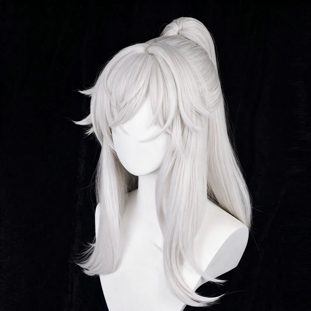 Honkai:   Star   Rail   Jing Yuan   Long   White   Hair Basic   Wig
