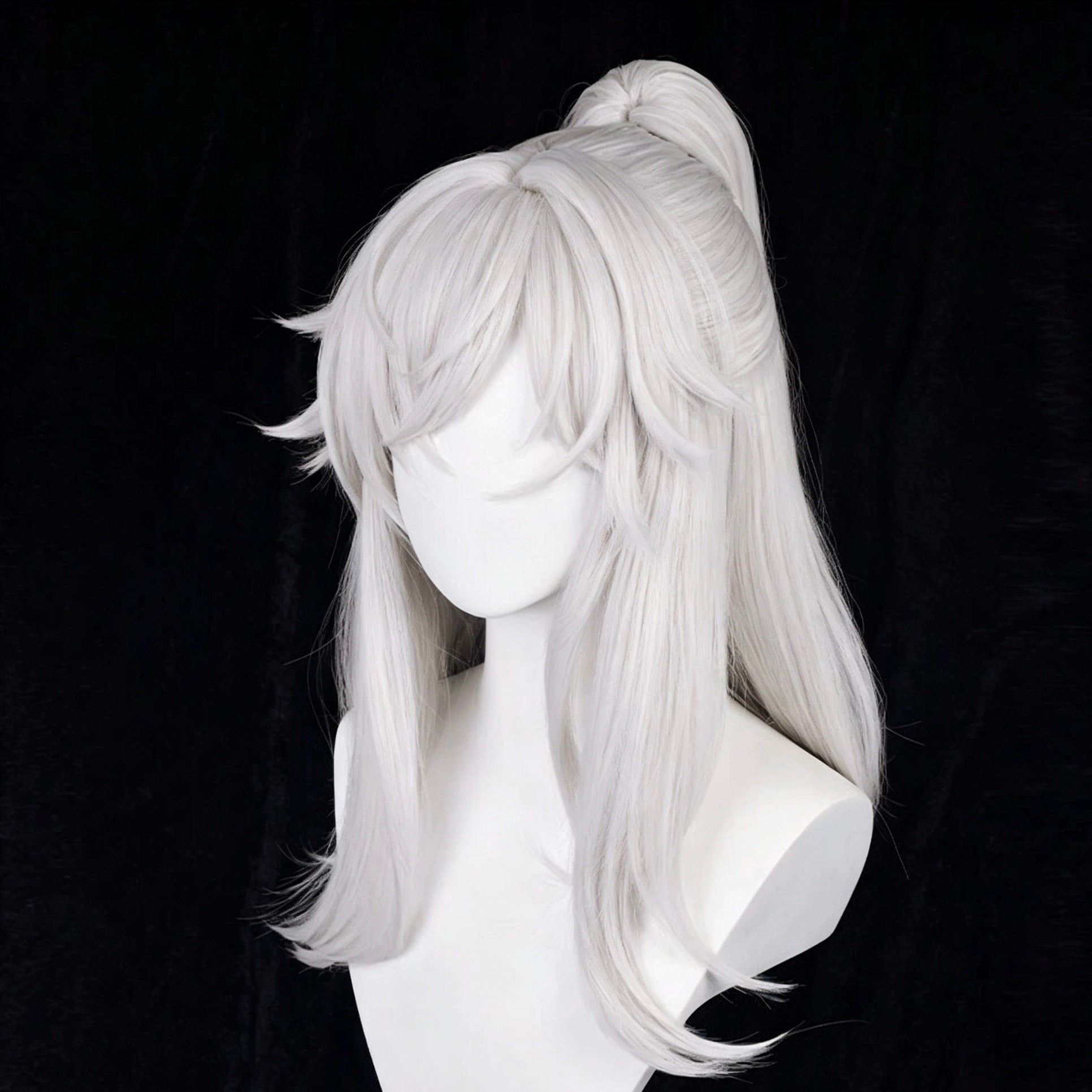 Honkai:   Star   Rail   Jing Yuan   Long   White   Hair Basic   Wig
