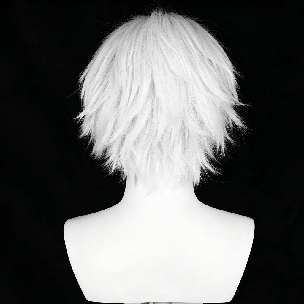 Tokyo   Ghoul   Kaneki Ken   /   Gojo   Short   White Hair   Basic   Wig