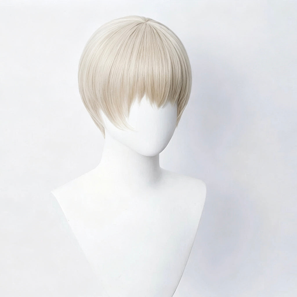Jujutsu   Kaisen Inumaki   Toge   Short white   Hair   Basic   Wig