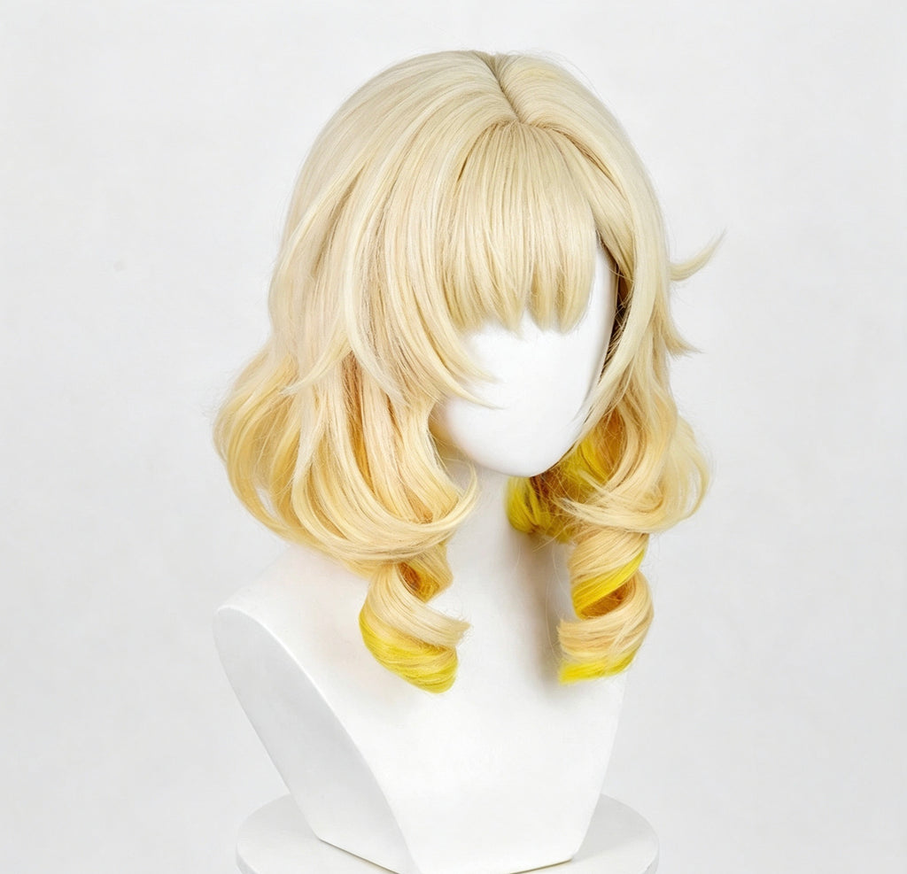 Honkai:   Star   Rail Aglaea   Long   Golden Yellow   Hair   Basic   Wig