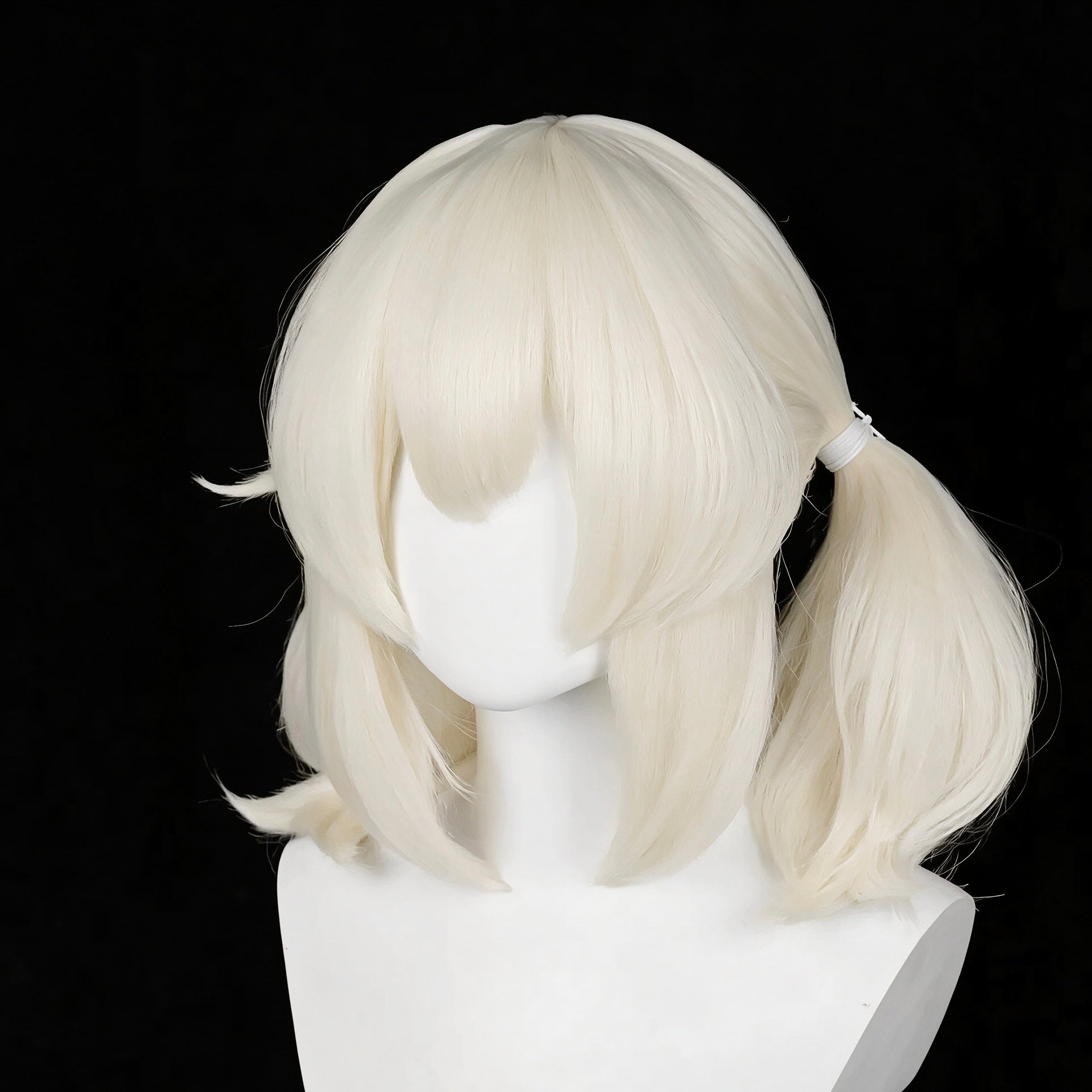 Genshin   Impact   Klee Long   White   Hair   Basic Wig