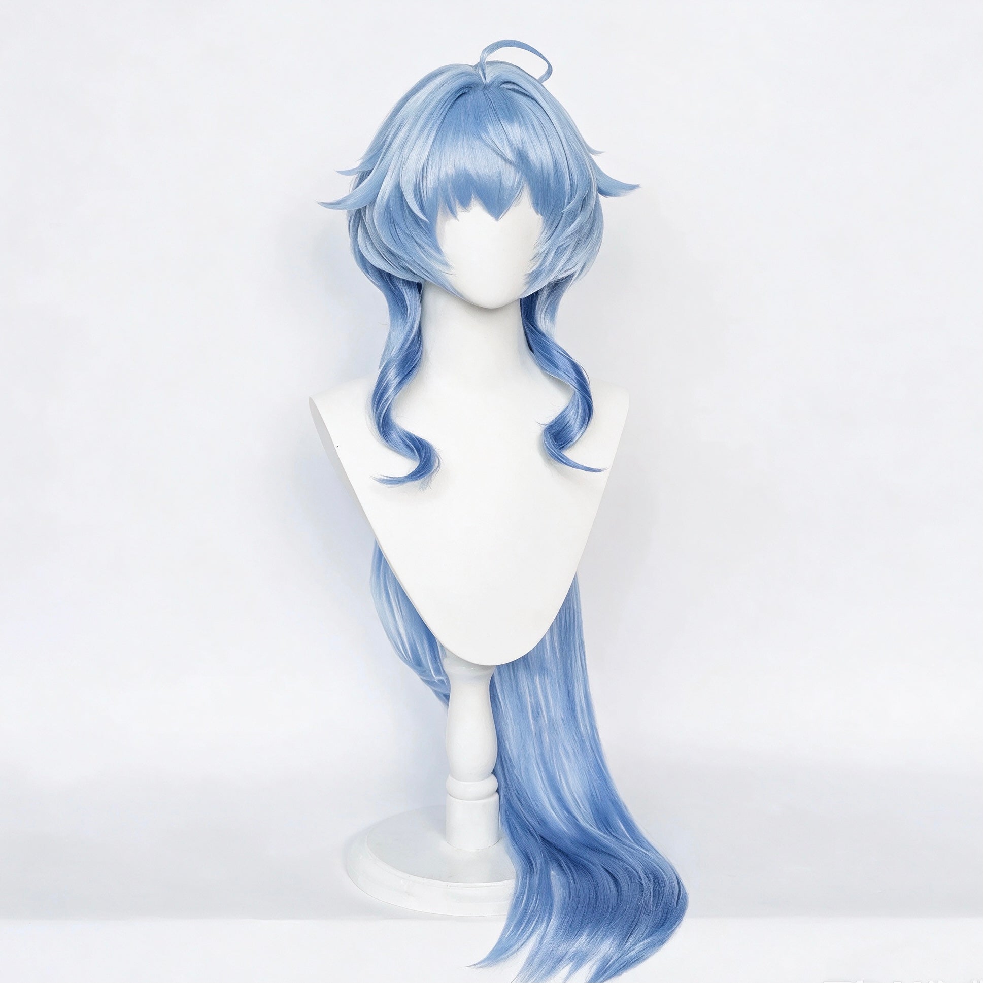 Genshin   Impact   Ganyu Long   Blue   Hair   Basic Wig