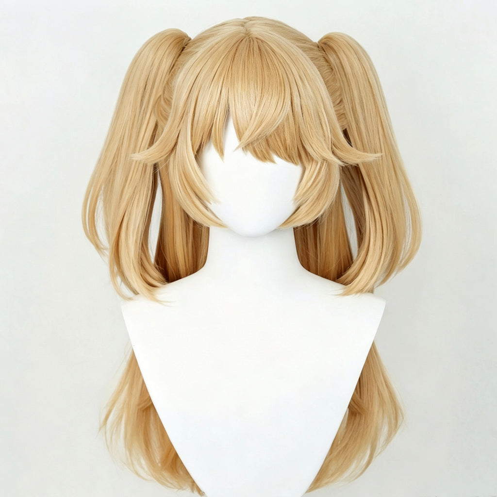 Genshin   Impact   Fischl Long   Blonde   Hair   Basic Wig