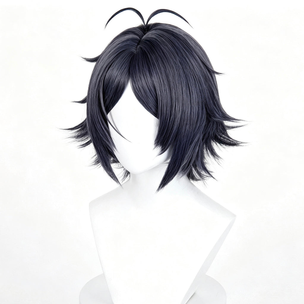 Arknights   Zuo   Le Short   Black   Hair   Basic Wig