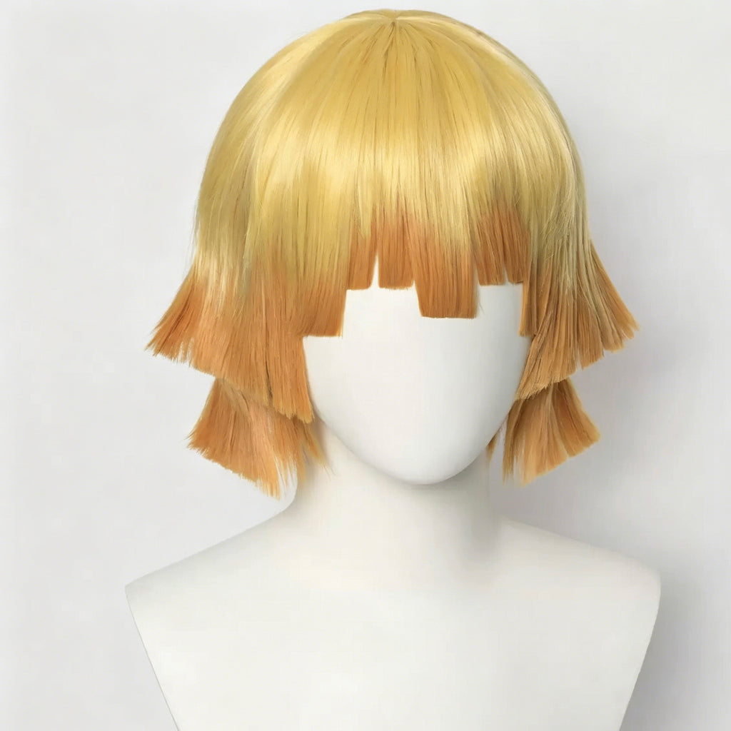 Demon   Slayer Agatsuma   Zenitsu Short   Yellow   Hair   Basic Wig