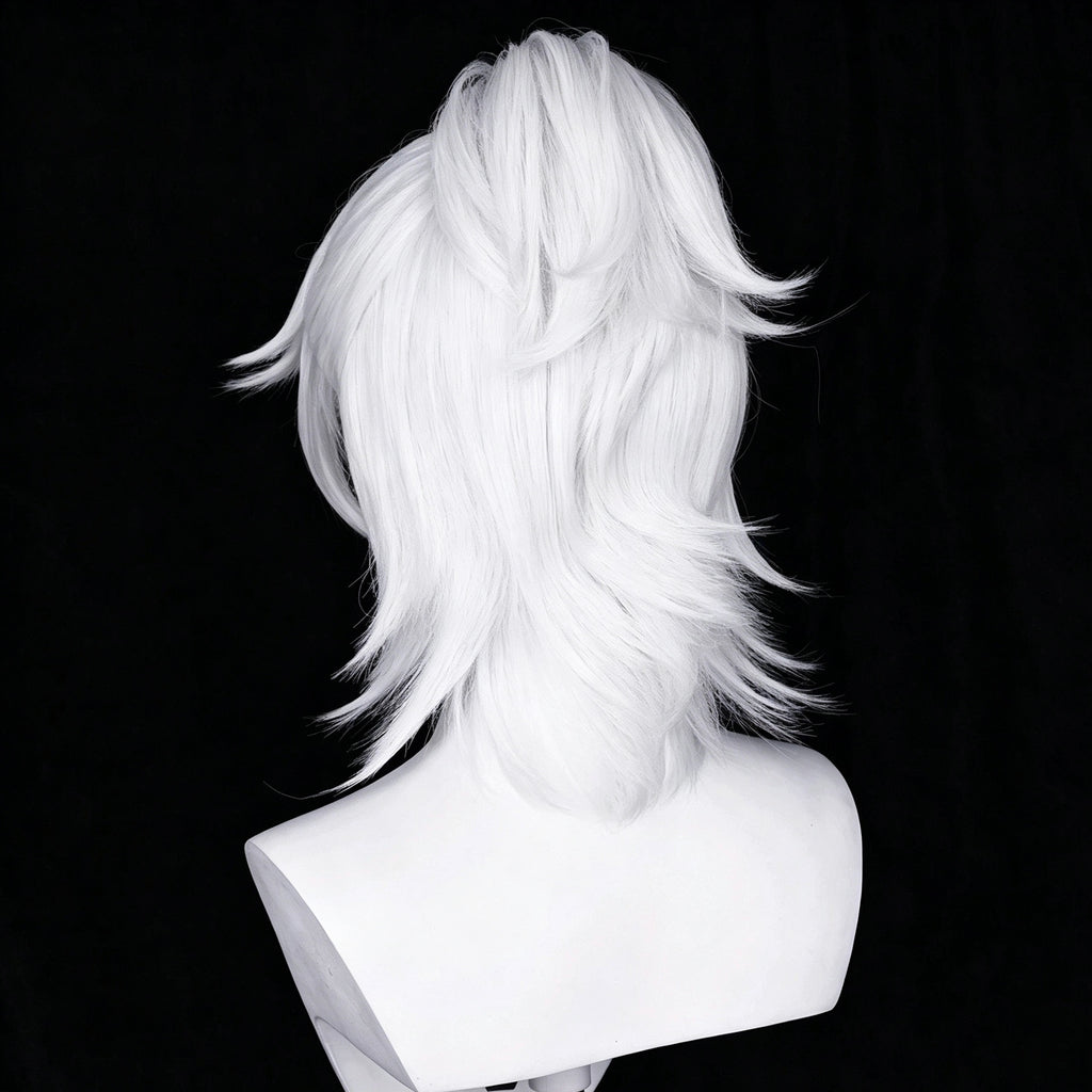 IdentityV   Prisoner Luca   Balsa   (B.Duck Rice)   Short   Silver White   Hair   Basic   Wig