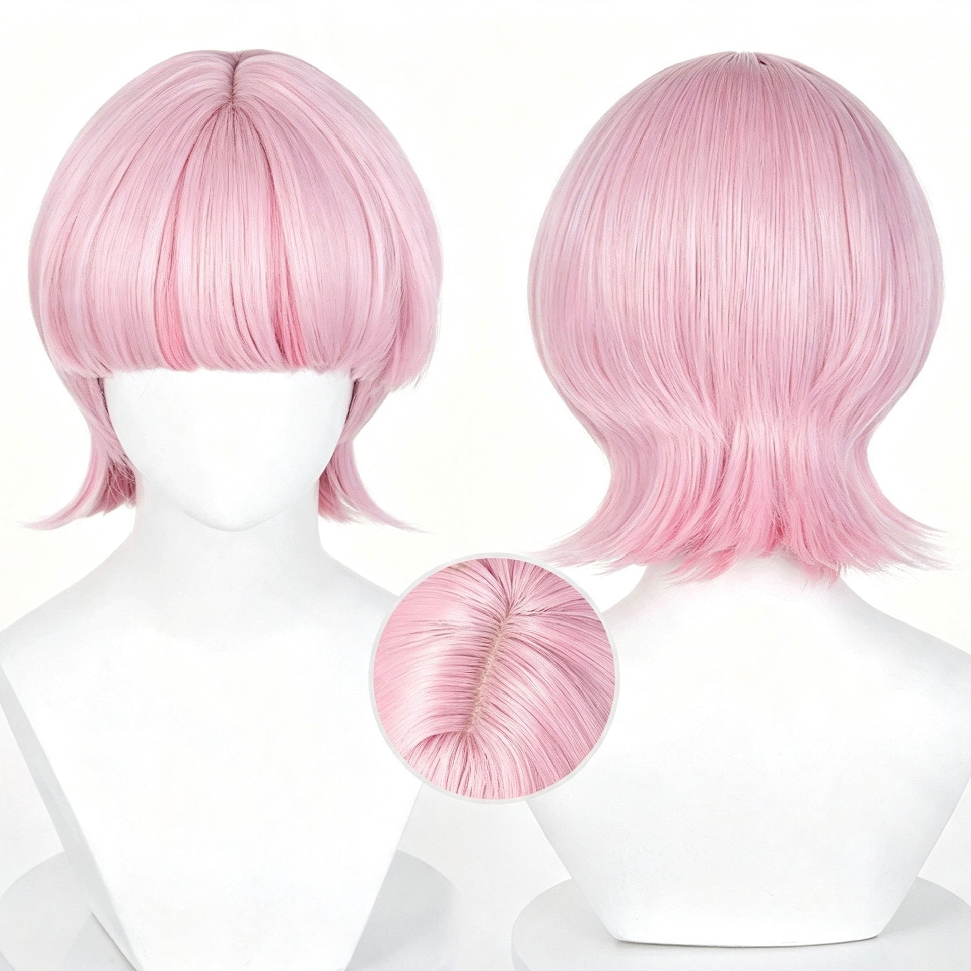 Panty   &   Stocking   with Garterbelt Scanty/Kneesocks Short   Pink/Purple   Hair Basic   Wig