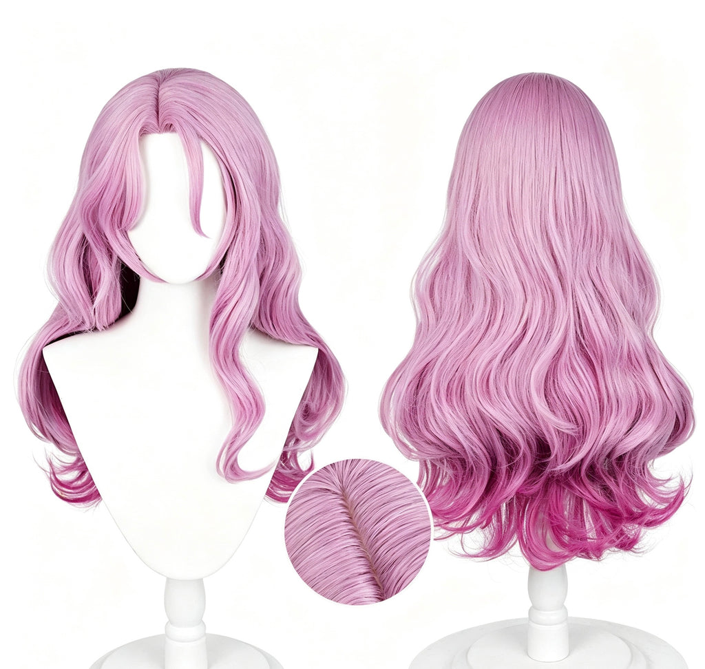Honkai:   Star   Rail   Jade Long   Pink   Hair   Basic Wig