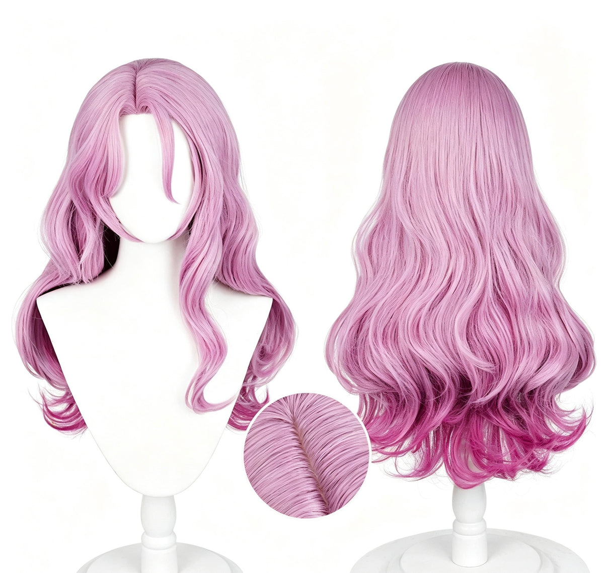Honkai:   Star   Rail   Jade Long   Pink   Hair   Basic Wig